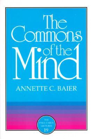 Knjiga Commons of the Mind Annette Baier