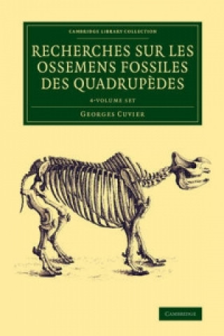 Carte Recherches sur les ossemens fossiles des quadrupedes 4 Volume Set Georges Cuvier