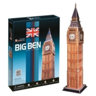 Hra/Hračka Puzzle 3D Big Ben - 47 dílků 