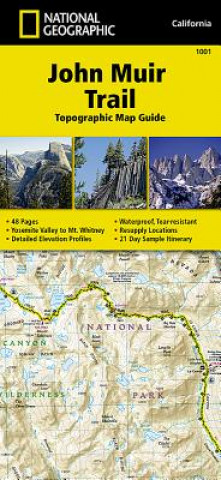 Nyomtatványok John Muir Trail (topographic Map Guide) National Geographic Maps
