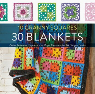 Könyv 10 Granny Squares 30 Blankets Margaret Hubert