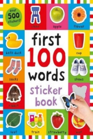 Книга First 100 Words Sticker Book Roger Priddy