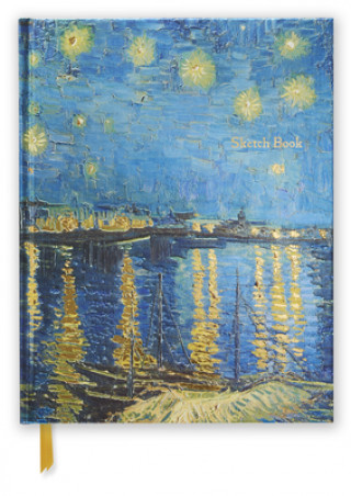 Naptár/Határidőnapló Van Gogh: Starry Night Over the Rhone (Blank Sketch Book) Flame Tree