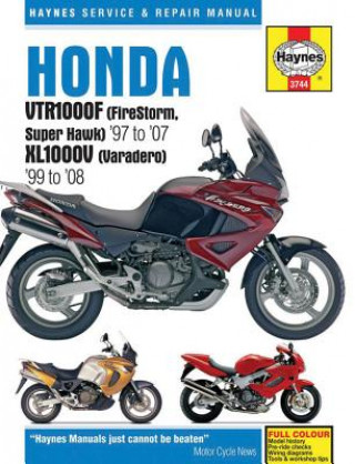 Книга Honda VTR1000F (Firestorm, Superhawk) (97 - 08) & Xl1000V (Varadero) (99 - 08) Haynes