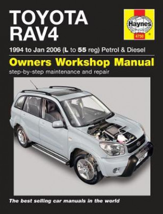 Book Toyota RAV4 Petrol & Diesel (94 - Jan 06) L to 55 Haynes