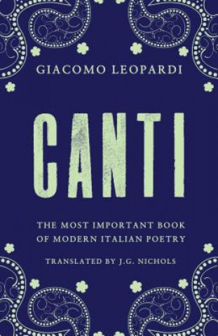 Könyv Canti Giacomo Leopardi