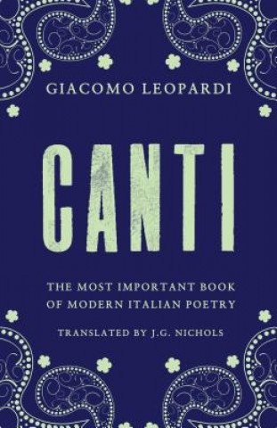 Kniha Canti Giacomo Leopardi