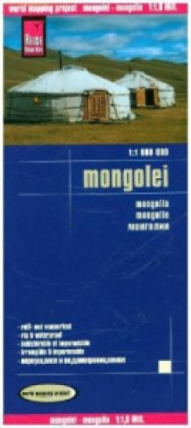 Tiskovina Reise Know-How Landkarte Mongolei (1:1.600.000). Mongolia / Mongolie 