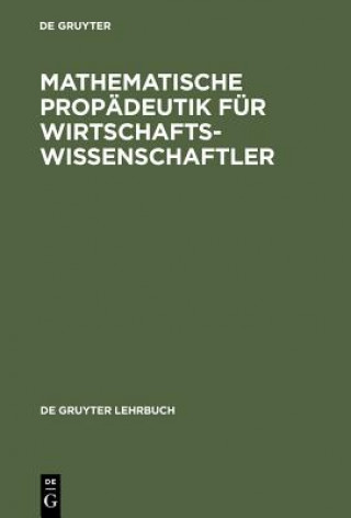 Книга Mathematische Propadeutik Fur Wirtschaftswissenschaftler Herbert Buning