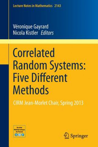 Książka Correlated Random Systems: Five Different Methods Véronique Gayrard