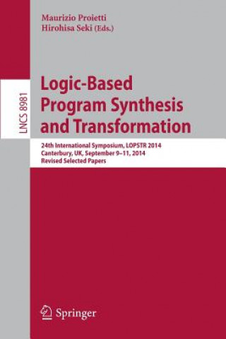 Livre Logic-Based Program Synthesis and Transformation Maurizio Proietti