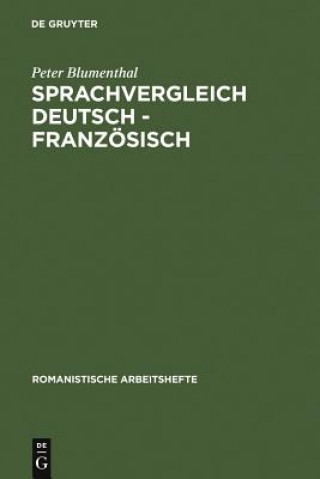 Książka Sprachvergleich Deutsch - Franzoesisch Peter Blumenthal