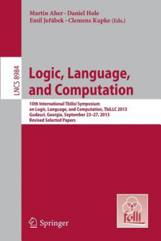 Книга Logic, Language, and Computation Martin Aher