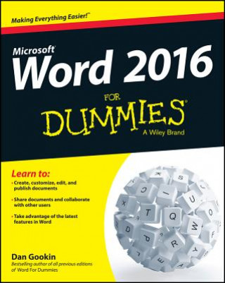 Книга Word 2016 For Dummies Dan Gookin