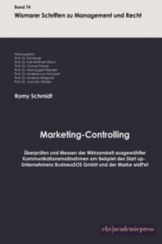 Kniha Marketing-Controlling Romy Schmidt