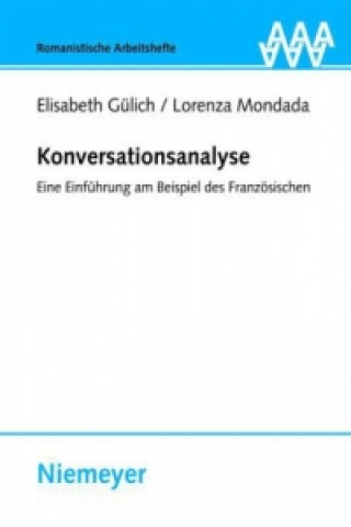 Kniha Konversationsanalyse Elisabeth Gülich