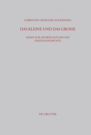 Knjiga Kleine Und Das Grosse Christian Mueller-Goldingen