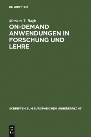 Könyv On-demand Anwendungen in Forschung und Lehre Markus T Bagh