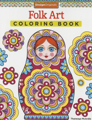 Book Folk Art Coloring Book Thaneeya McArdle