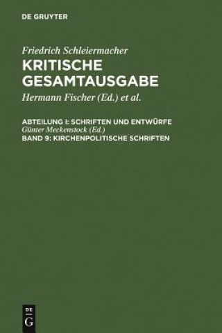 Kniha Kirchenpolitische Schriften Günter Meckenstock