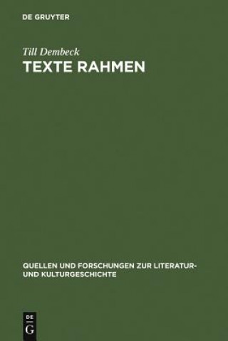 Buch Texte rahmen Till Dembeck