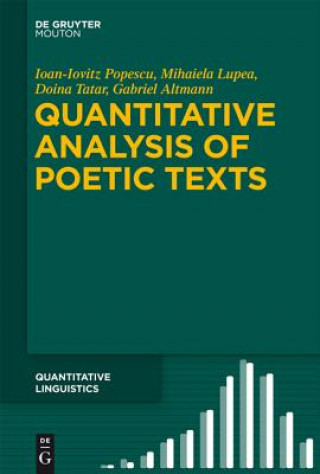 Könyv Quantitative Analysis of Poetic Texts Ioan-Iovitz Popescu