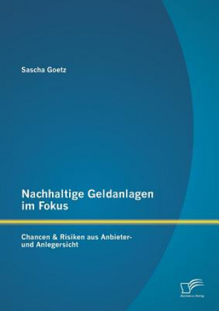 Buch Nachhaltige Geldanlagen im Fokus Sascha Goetz