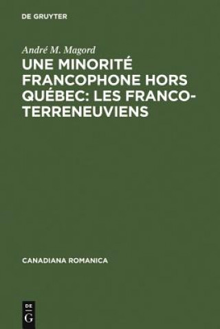 Kniha minorite francophone hors Quebec Andre M Magord