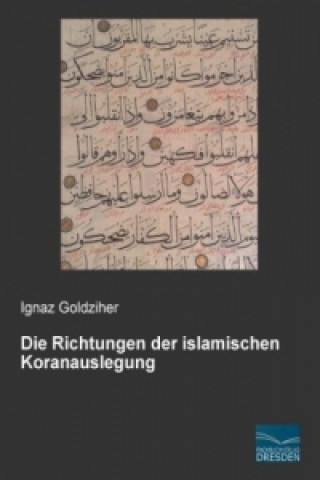 Kniha Die Richtungen der islamischen Koranauslegung Ignaz Goldziher