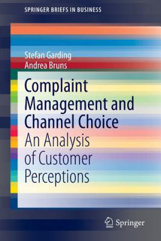 Kniha Complaint Management and Channel Choice Stefan Garding