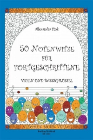 Buch 50 Notenwitze für Fortgeschrittene, Ausgabe: Violin- und Bassschlüssel Alexandra Fink