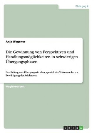 Book Gewinnung von Perspektiven und Handlungsmoeglichkeiten in schwierigen UEbergangsphasen Anja Wegener