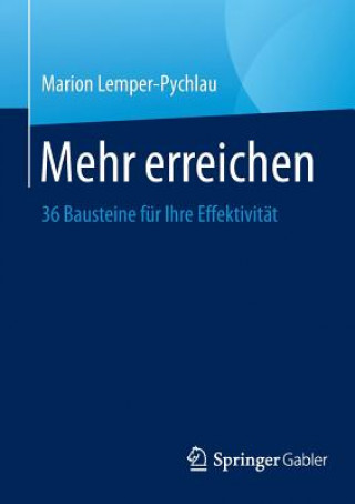 Könyv Mehr Erreichen Marion Lemper-Pychlau