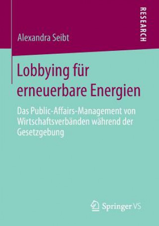 Książka Lobbying fur erneuerbare Energien Alexandra Seibt