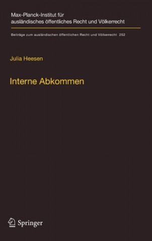 Kniha Interne Abkommen Julia Heesen