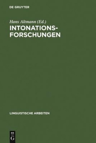 Книга Intonationsforschungen Hans Altmann