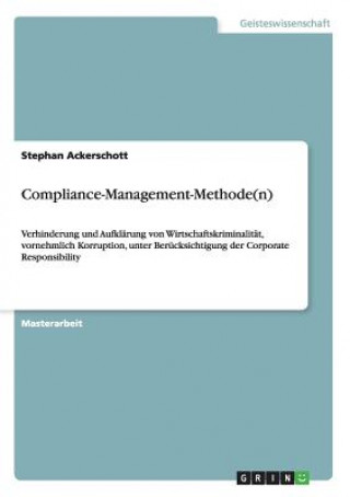 Kniha Compliance-Management-Methode(n) Stephan Ackerschott