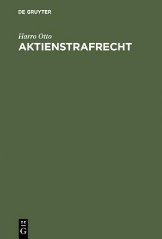 Buch Aktienstrafrecht Harro Otto