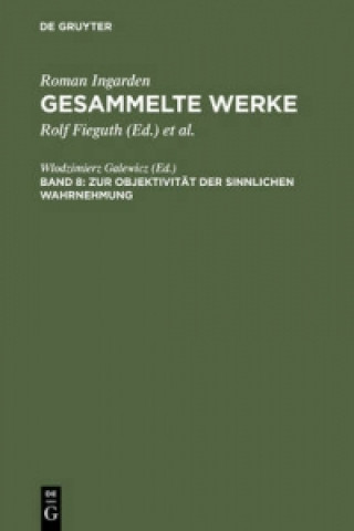 Книга Zur Objektivitat der sinnlichen Wahrnehmung Wlodzimierz Galewicz