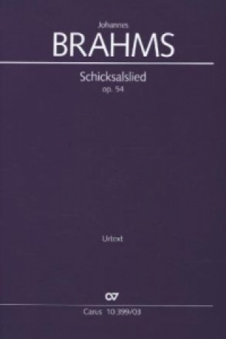 Könyv Schicksalslied (Klavierauszug) Johannes Brahms