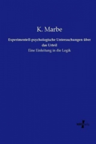 Carte Experimentell-psychologische Untersuchungen über das Urteil K. Marbe