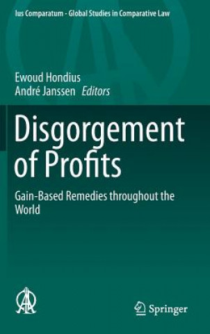 Kniha Disgorgement of Profits Ewoud Hondius