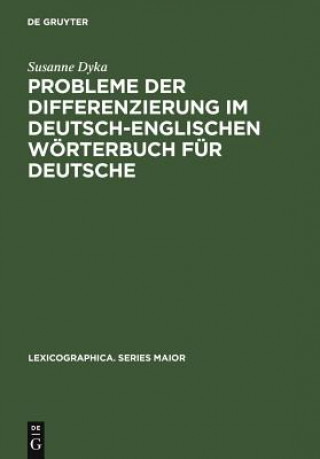 Książka Probleme Der Differenzierung Im Deutsch-Englischen Woerterbuch Fur Deutsche Susanne Dyka