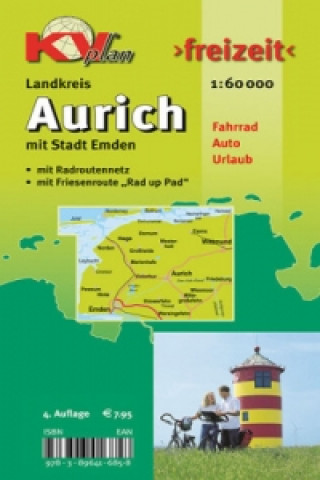 Materiale tipărite KVplan Freizeit Landkreis Aurich mit Stadt Emden 