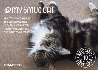 Könyv My Smug Cat Notecards Tom Cox