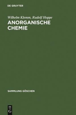 Book Anorganische Chemie Wilhelm Klemm