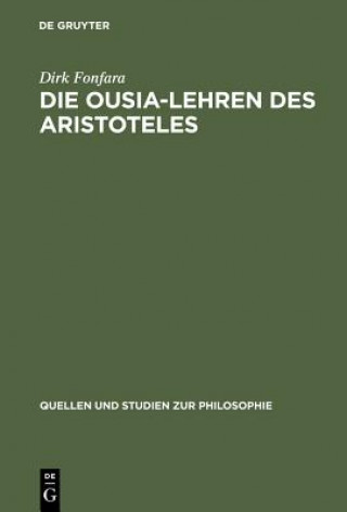 Buch Die Ousia-Lehren des Aristoteles Dirk Fonfara