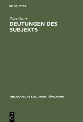 Livre Deutungen des Subjekts Peter Grove