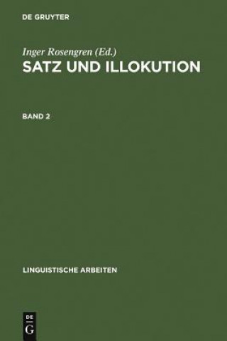 Book Satz und Illokution Inger Rosengren