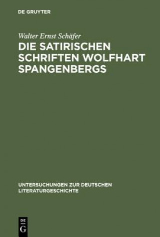Carte satirischen Schriften Wolfhart Spangenbergs Walter Ernst Schafer